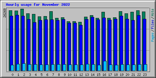 Hourly usage for November 2022