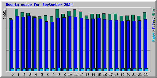 Hourly usage for September 2024